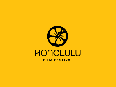 Honolulu Film Festival alex alexander wende alexwende branding filmreel hibiscus identity logo logodesign movie reel wende