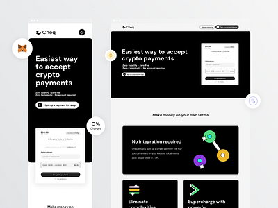 Cheq - Webflow Development v1 crypto design ndl webdesign webflow