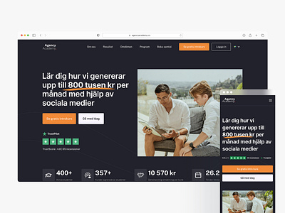 Agency Academy - Design & Development academy agency design figma ndl redesign ui webflow