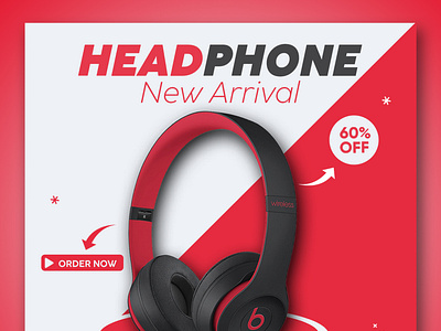 Headphone Poster | Poster Templates | Poster Designs