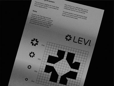 LEVI® - Data science black brand guidelines branding date science grid icon logo logodesign logotype symbol symbol icon mark technology visual identity