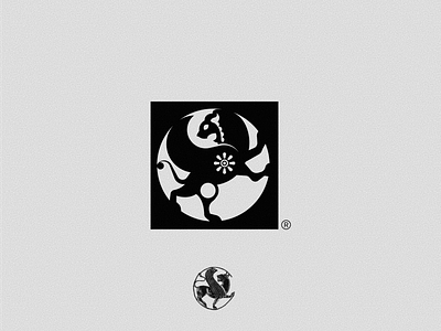 Persian Roundel - logo design animal animal logo black branding empire icon iran iranian lion logo logo design mark persian symbol visual identity