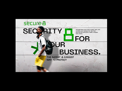 secure8 - advertisement advertising branding design graphic green grid iranian layout logo password persian poster safe secure security visual identity wall poster