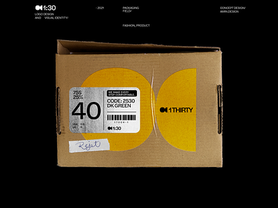 1thirty - logo and visual identity