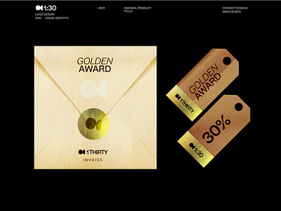 1thirty - print award branding campaign design discount gold iran letterhead logo mark off persian print symbol visual identity