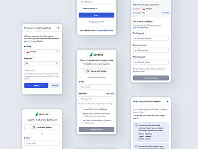 Registration process - Sentinic