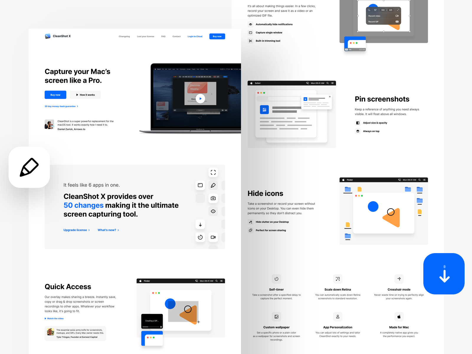 CleanShot X - Landing Page