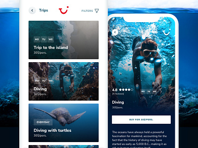 TUI Holiday - Concept App - Nearby attractions