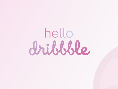 Hello Dribbble! hello dribbble hellodribbble