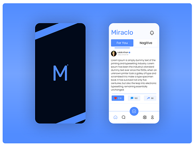 Miraclo App UI Design app branding figma graphic design miraclo mobile ui startup ui ui
