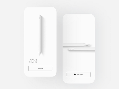 Apple Pencil – Concept App UI app apple branding design minimal mobile pencil simple ui ux