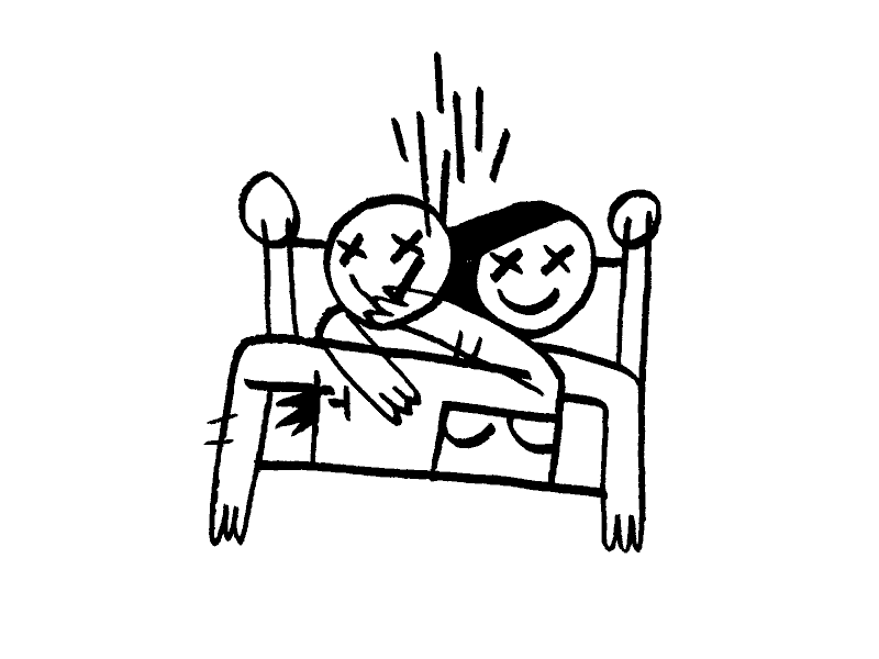 Exhausted animated animation black and white comic couple draw drawing editorial emotion gif animated gif animation graphic illustration illustrator inktober inktober 2018 people photoshop sex sketch