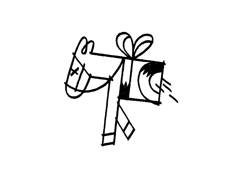 Don't look a gift horse in the mouth by Antony Filyk on Dribbble