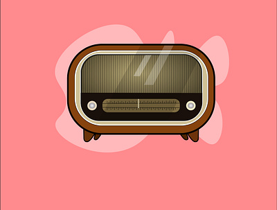 Radio design illustration vector