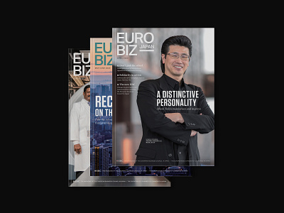 Eurobiz Japan Magazine billingual design editorial graphic design illustration japanese magazine