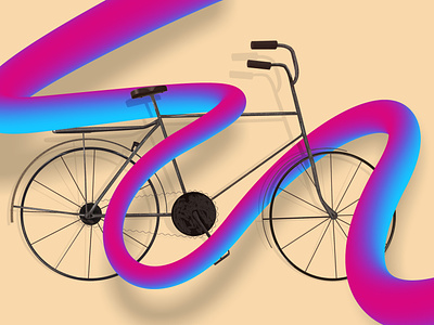 My Bike <3 bike bikelovers bikes design illustration illustrator love photoshop sketch