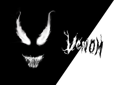 Venom background blackandwhite graphic design illustration marvel marvelcomics venom