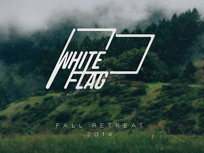 White Flag flag ident line logo retreat series