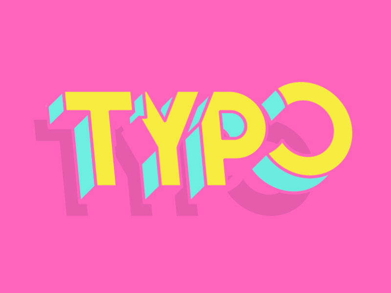 Typo 3d after effects animation illustrator text typography writing