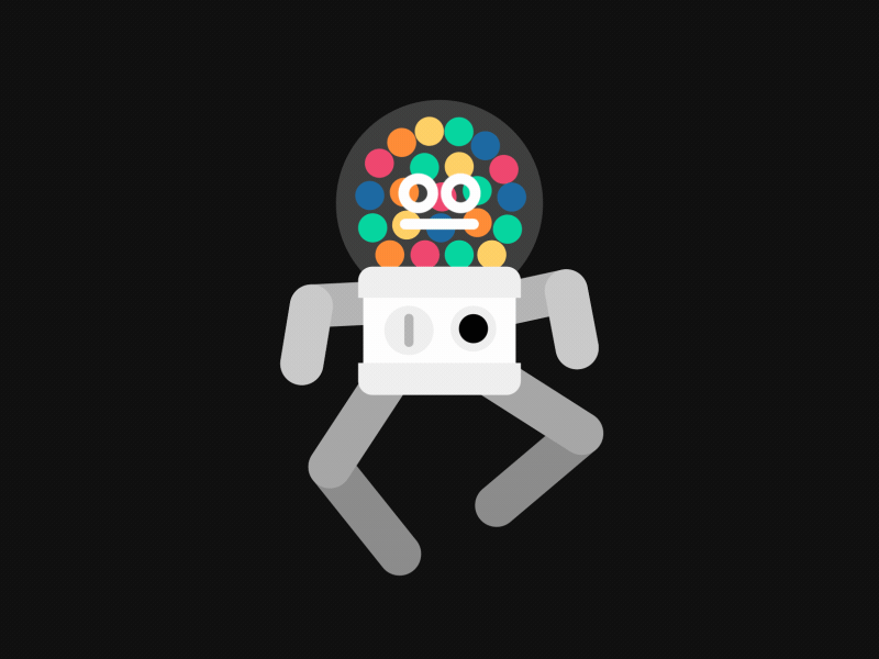 Bubble gum spaceman