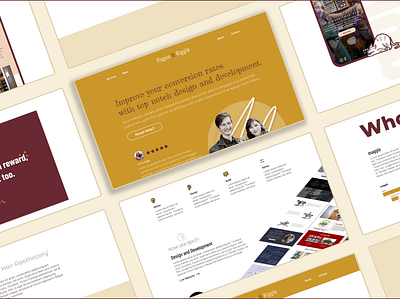 Pages & Riggle brand design custom web design illustration