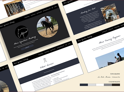 Alivio Equestrian Academy brand design strategic planning uxui research web design wordpress redesign
