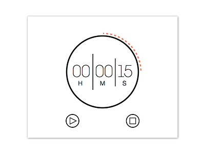 Daily UI // 014 Countdown Timer 014 challenge clock countdown dailyui minimal simple timer ui web