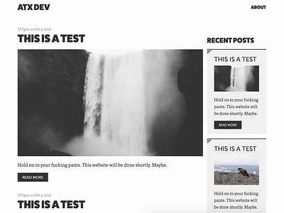 Blog Redesign atx blog dev minimal redesign web web development website