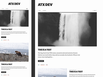 Blog Redesign // V3 [Mobile / Desktop] atx blog dev minimal redesign web web development website