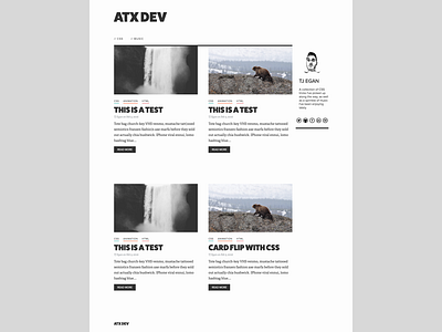 Blog Redesign // V4 atx blog dev minimal redesign web web development website