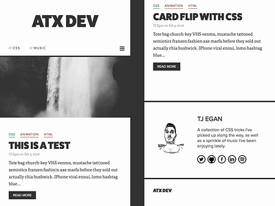 Blog Redesign // V4 [Mobile] atx blog dev minimal redesign web web development website