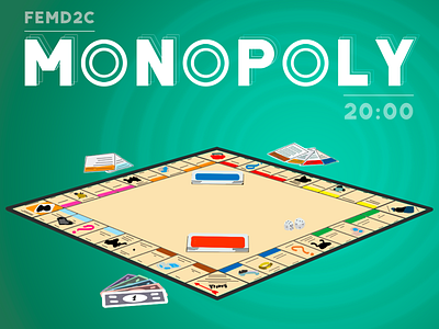 Monopoly announcement design firstshot graphic design illustration