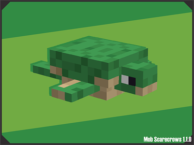 Plushie Turtle Minecraft 3d blockbench cute minecraft plushie turtle