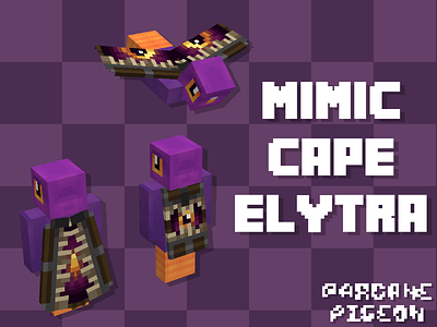 Minecraft Mimic Cape and Elytra