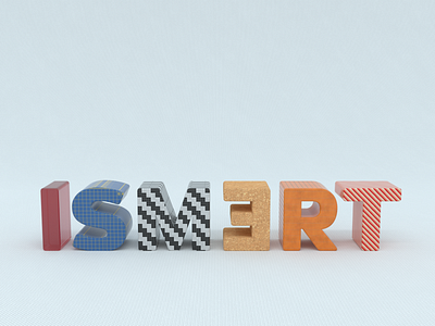 logotype material test 1-2! 3d design illustration logo typography web