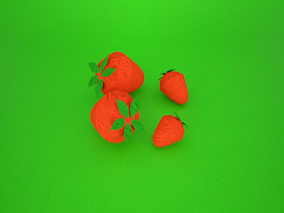 origami fruits - strawberry