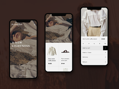 Massimo Dutti app concept