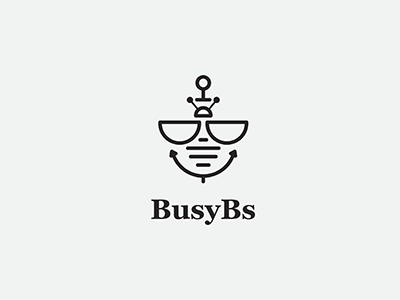 BusyBs clean design graphic design icon logo logotype monoline