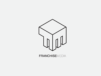 Franchise Media brand identity branding clean graphic design icon logo logo design logotype modern monoline