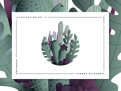 Cactus illustration cactus drawing flower graphic design illustration leaf leaves tropical