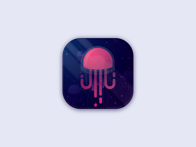 Daily UI #005 - App icon 005 colors daily ui daily ui challenge dailyui design jellyfish ocean octopus ui under the sea ux