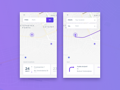 daily UI #020 - Location Tracker