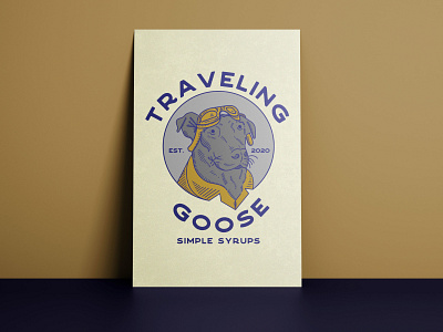 Traveling Goose adobe illustrator branding label design logo logo design branding logodesign mockup stamp design