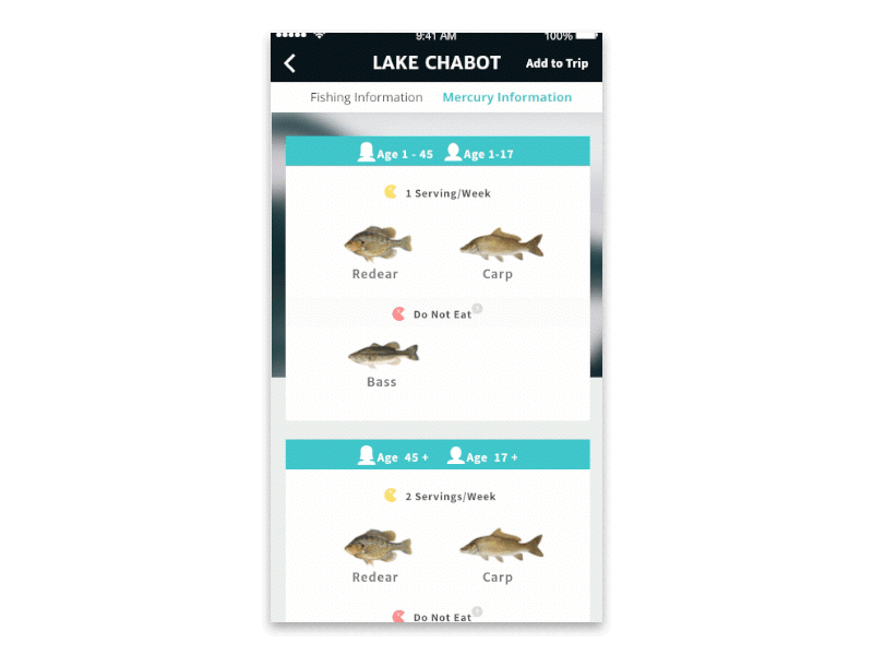Fishing App Calendar Animation