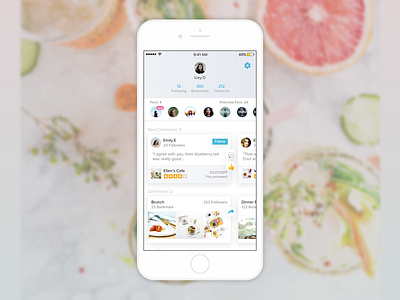 Yelp profile redesign uiux