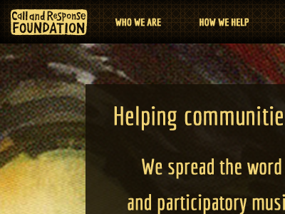 Call and Response Foundation Homepage