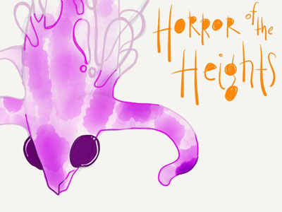 Skysquid doodle drawing fun illustration ipad paper sir arthur conan doyle the horror of the heights