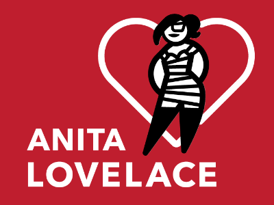 Anita Lovelace burlesque entertainment illustrator logo