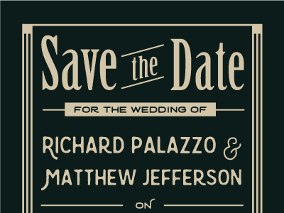 Wedding Save the Date save the date typography vintage
