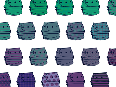 Beanpop Mailer beanpop diapers gradient illustration rainbow